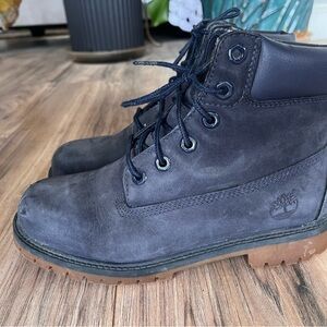 Timberland Kids Navy and Brown Boots